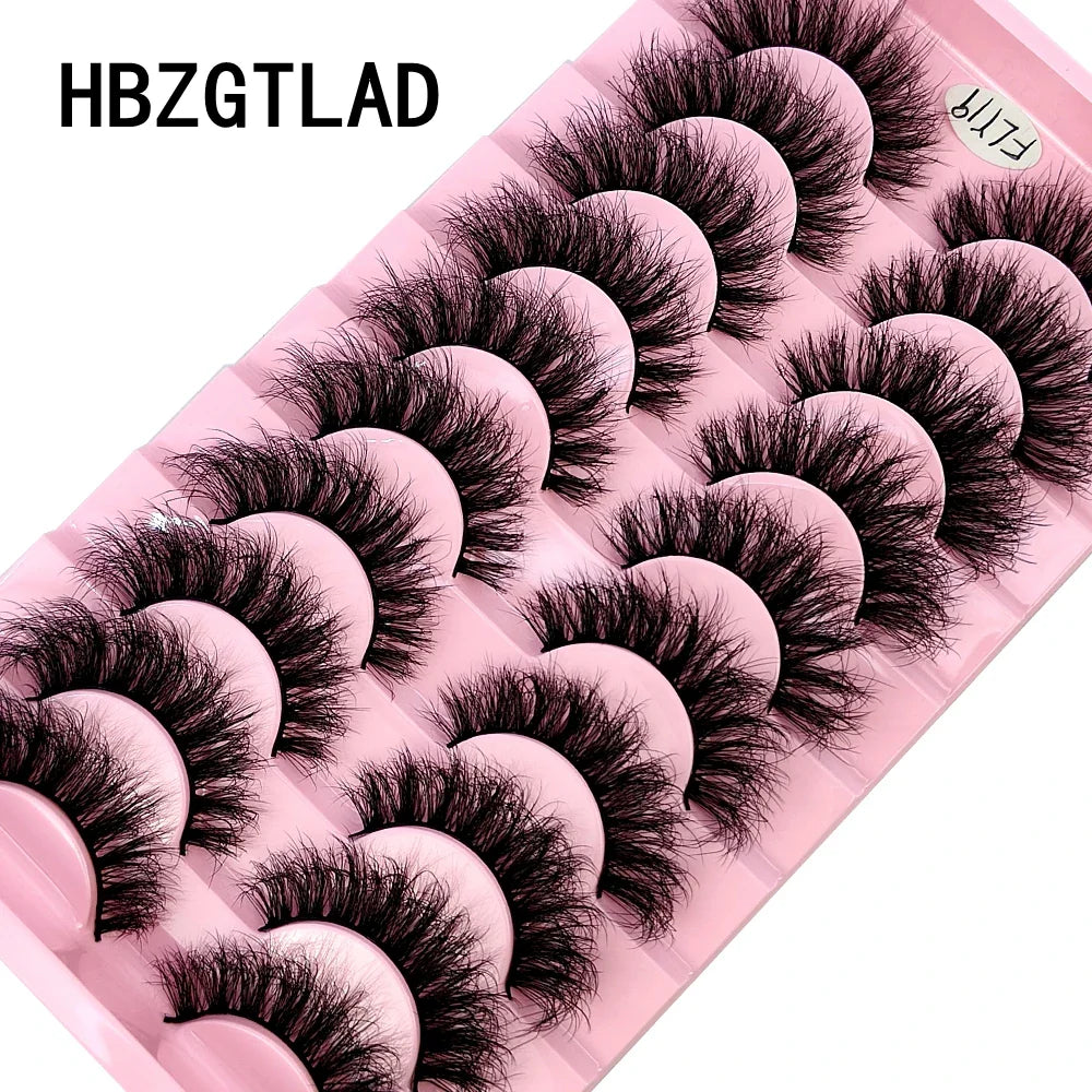 Sztuczne rzęsy z minki, ręcznie robione, naturalne, 3D, zakręcone