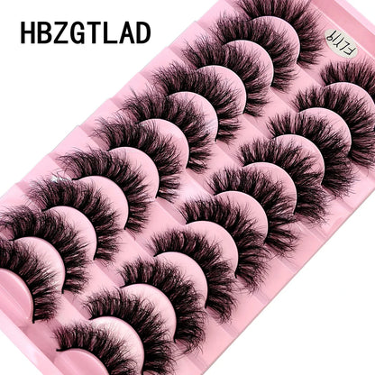 Sztuczne rzęsy z minki, ręcznie robione, naturalne, 3D, zakręcone