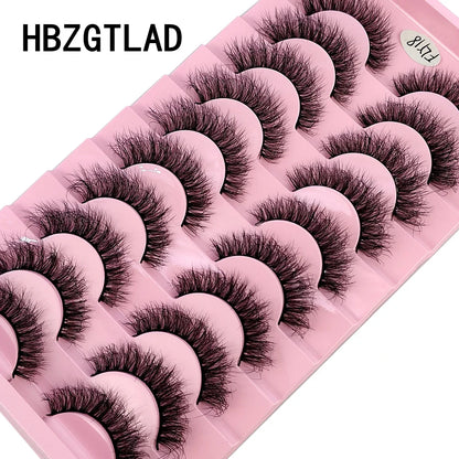 Sztuczne rzęsy z minki, ręcznie robione, naturalne, 3D, zakręcone