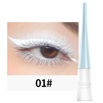 Eyelinery 8 kolorów w płynie, wodoodporny, matowy makijaż