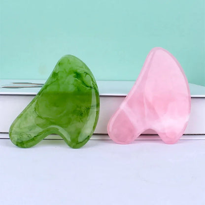 Kamień Gua Sha z żywicy do twarzy, masażer, narzędzie do masażu