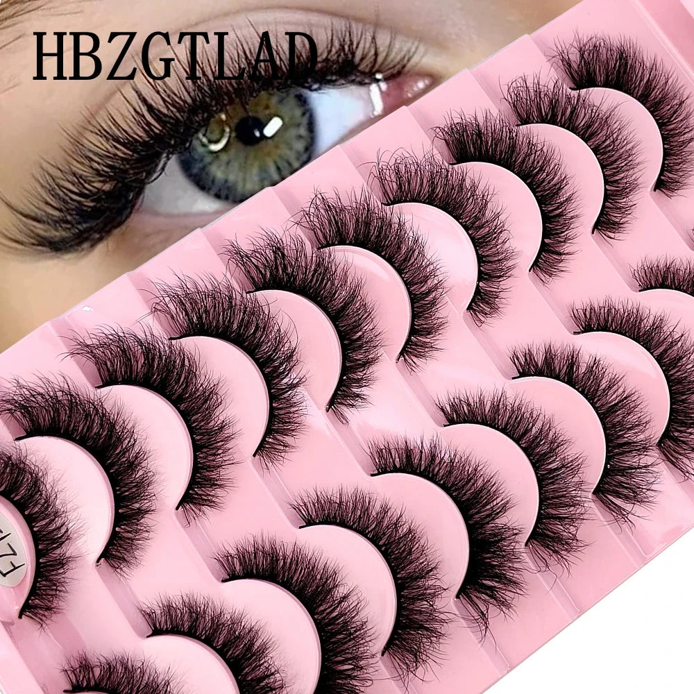 Sztuczne rzęsy z minki, ręcznie robione, naturalne, 3D, zakręcone