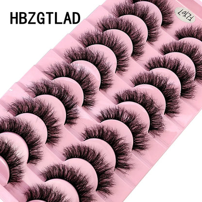 Sztuczne rzęsy z minki, ręcznie robione, naturalne, 3D, zakręcone